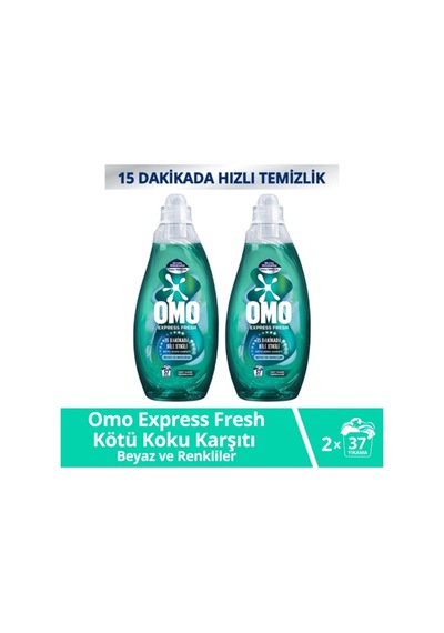Express Fresh Kötü Koku Karşıtı Beyaz Ve Renkliler Sıvı Çamaşır Deterjanı 1480 Ml X2