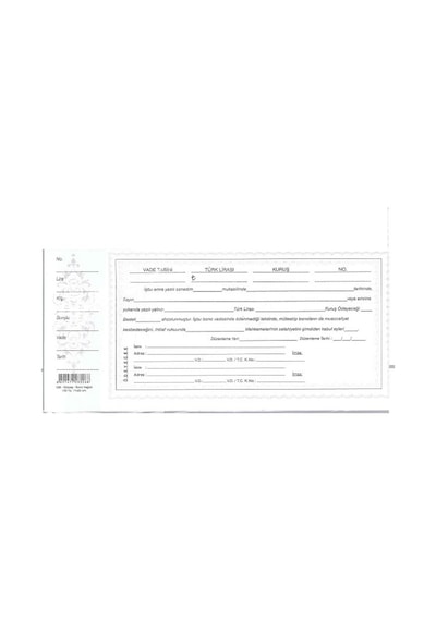 Gülpaş Bono Kağıdı (Senet) 100'lü 026