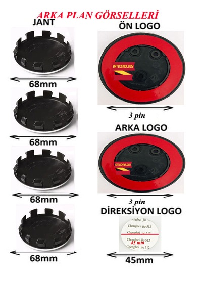 F20 Serisi Uyumlu Logo Seti 7 Parça Mavibeyaz-f20,f21 Set