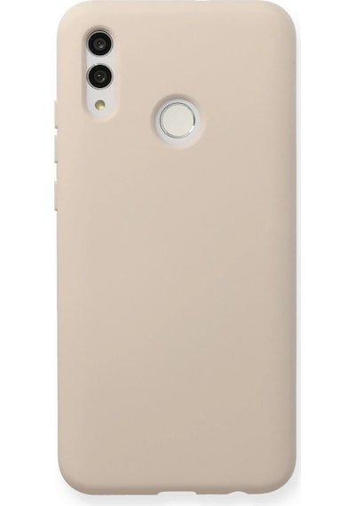 Gld-spt- Newface Huawei P Smart 2019 Kılıf Nano İçi Kadife Silikon - Pudra
