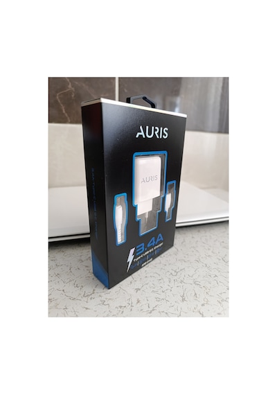 Auris Ch40 Type-c Hızlı Şarj Seti 3.4a Samsung Uyumlu Huawei Xiaomi Birçok Telefona Uyan Şarj Aleti