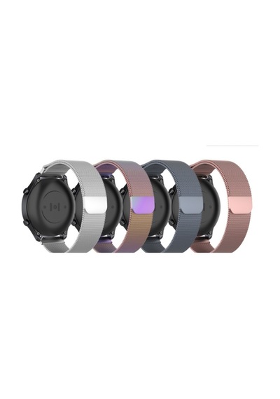 Huawei Watch Gt 3 46mm Uyumlu Krd-12 Metal İktk Kordon-siyah