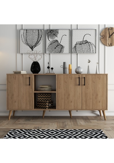1626 EXXEN AHŞAP AYAKLI MODERN KONSOL