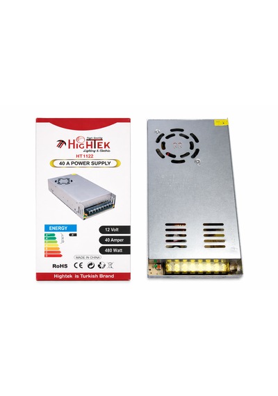 12v 40ametal Kasa Güç Kaynağı Ip20 480w Trafo Adaptör