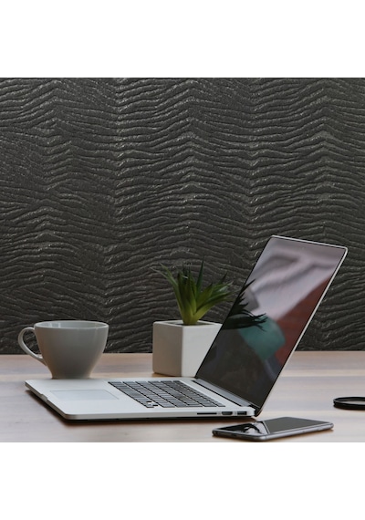 Tink 3d Kendinden Yapışkanlı Akustik Keçe Panel Duvar Kağıdı Desenli 52x98 Cm 2 Adet 1 M² Koyu Gri