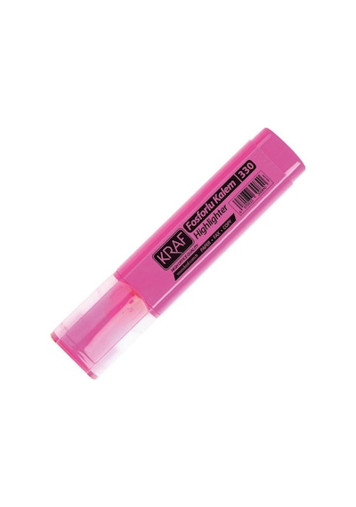 Kraf Fosforlu Kalem 330 Pembe