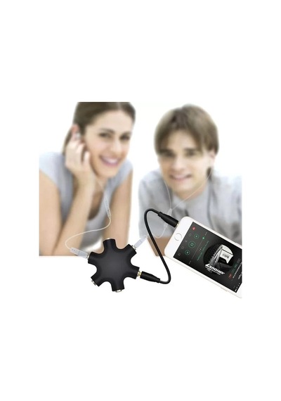 Hubrendy Sh Powermaster Pm-24172 6'lı 3.5mm Stereo Aux Çoklayıcı