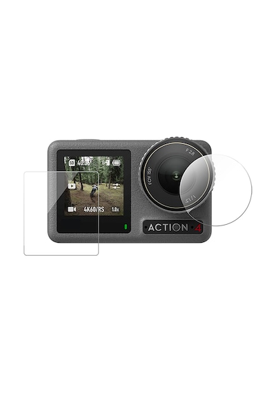 Ayex Temperli Cam Koruma Seti Telesin S6-flm-06-tdj Osmo Action 5 / 4 / 3 İle Uyumlu