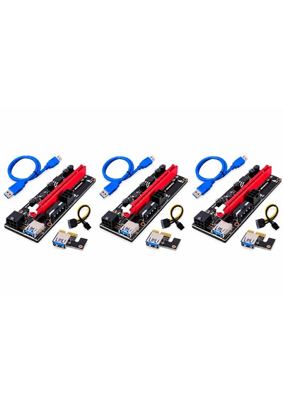 Riser Harici Ekran Kartı Pcie 1x To 16x V.009s 10'lu Set