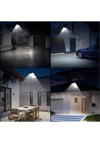 Solar Zemin Lambası Dış Mekan Projektör Led Duvar Lambası Ip67 Su Geçirmez Güçlü Güneş Spot Uzaktan Kumandalı Duvar Lambası Ayarlanabilir Parlaklık Bahçe Avlu Sokak Garajı Beyaz Işık, 1 Adet