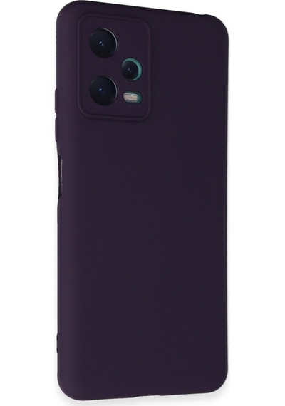Xiaomi Redmi Note 12 5g Uyumlu Kılıf Nano İçi Kadife Silikon - Mor