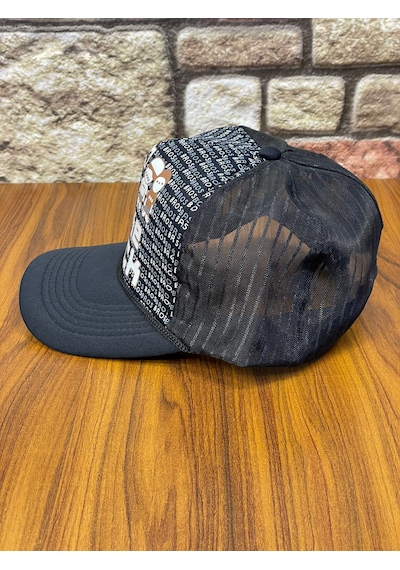Hamze Trucker Model Baskılı Hafif Yazlık Beyzbol Cap Şapka Siyah