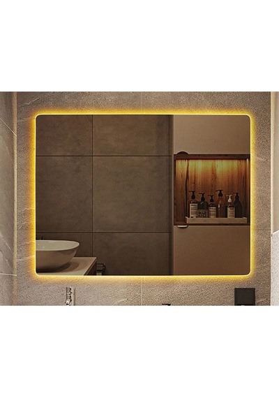 60X70 CM Ledli Ayna Banyo Aynası Dekoratif Ayna Boy Ayna Salon Du
