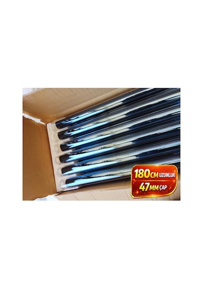 Solar 18x Vakum Cam Tüp Paketi 180cm Güneş Enerjisi Camı