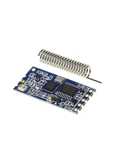 2 Adet Hc-12 433mhz Sı4463 Sı4438 Kablosuz Seri Port Modülü 1000m Antenli Rf Uart Seti