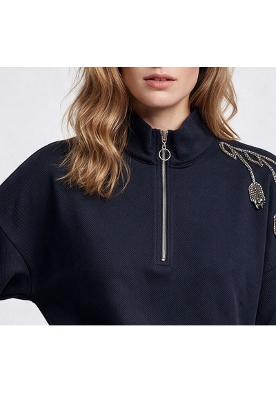 Vedi Kadın Sweatshirt 27vk8068 Siyah