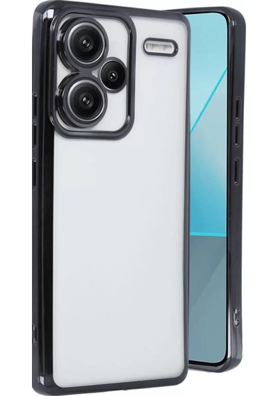 Newface Xiaomi Redmi Note 13 Pro Plus Kılıf Razer Lensli Silikon - Siyah