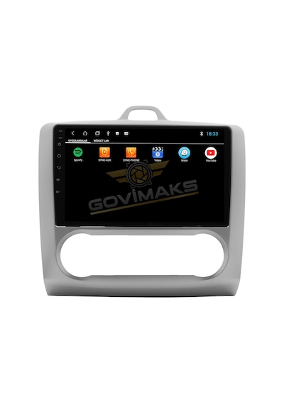 Govimaks Ford Focus 2 2006-2011 Uyumlu Dijital Klima 6 Gb Ram 128 Gb Hafıza Androıd Multımedıa Teyp 9"