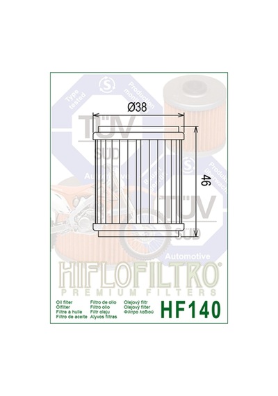 Hiflo HF-140 Yamaha Wr 250 R Yağ Filtresi (2009-2020)