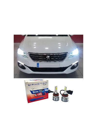 Peugeot 301 Led Xenon Uzun Far Ampulü H1 Duo Yeni Seri Beyaz 2017+