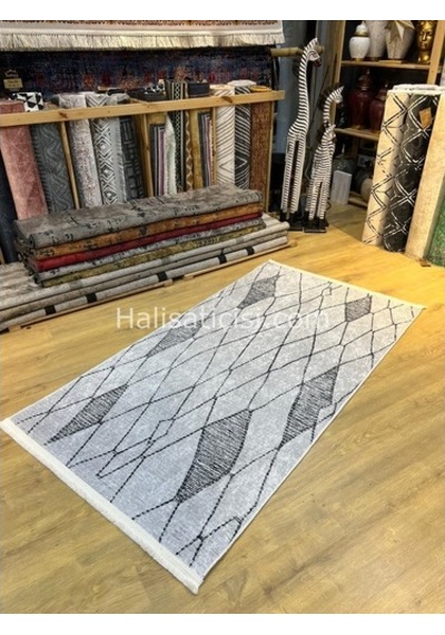 Salerno Çamaşır Makinesinde Yıkanabilir Kilim Halı Hs1009 Çok Renkli