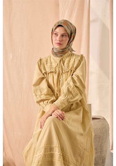 Silk Home Soft Eşarp 73096-12 Su Yeşili, Turuncu, Haki, Gri