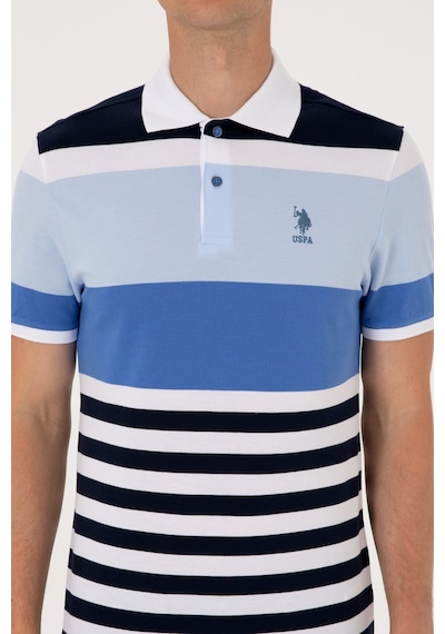 U.S. Polo Assn. Erkek Regular Fit Polo Yaka İndigo Tişört 50300046-VR028