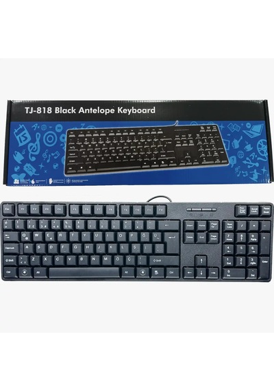 Q Usb Siyah Standart Klavye Tj-818