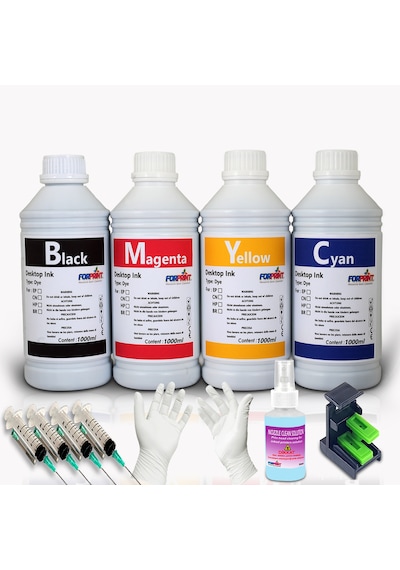 Canon E404/E414/E464/E474/E484 Kartuş Dolum Seti 4X1Lt