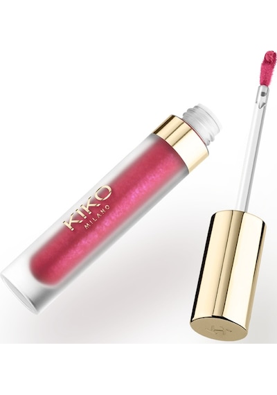 Kiko Holiday Wonderlights Sparkly Matte Liquid Lipstick 02 Cozy Fuchsia