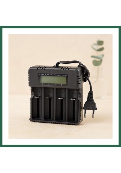 Bezos 4 Yuvalı Li-ion Pil Şarj Cihazı 3000ma 4.2v 18650/26650/16340 Uyumlu Bzs01
