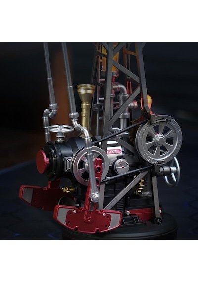 Rokr Cgl03 Oil Extractor Dıy Mechanical 3d Puzzle Maket Model Seti 3d Model Kit Detaylı Dekoratif Hobi Seti Hareketli Ve Işıklı