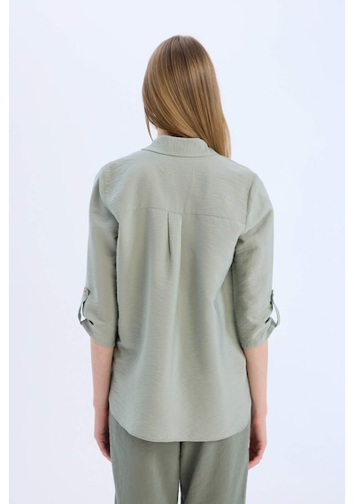 DeFacto Regular Fit Basic Düz Uzun Kollu Gömlek M9407AZ25SPGN1102
