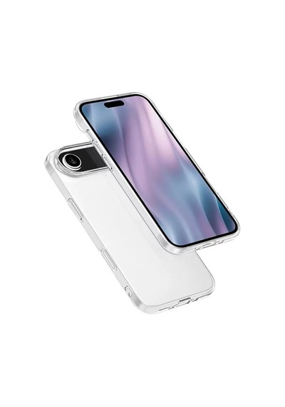 Apple Uyumlu iPhone 17 Air Kılıf Zore Süper Silikon Kapak Seffaf