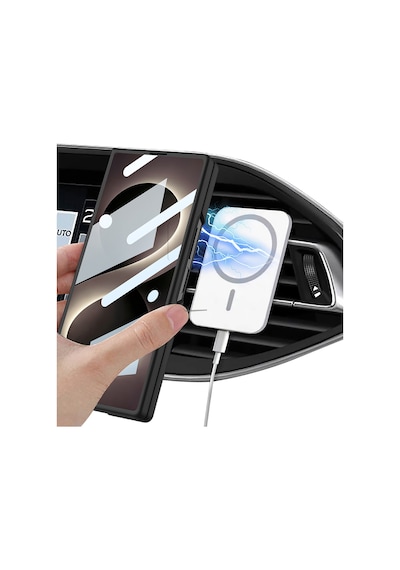 Galaxy Uyumlu Z Fold 8 Ultra Kılıf Wireless Şarj Özellikli Pazarplus Kıpta M-safe Kılıf Titanyum