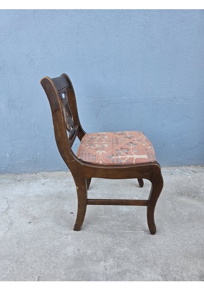 Vintage Masif Ahşap Yemek Sandalye 1 Adet Ac02 Çok Renkli