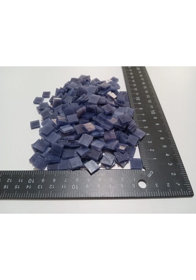 Mor Kare Vitray Cam Mozaik Taşı - Sanatsal Mozaik İçin Yaklaşık 10 X 10 Mm