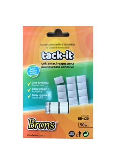 Hamur Yapıştırıcı Tack-it 50 Gr 3 Adet Paket Br-420