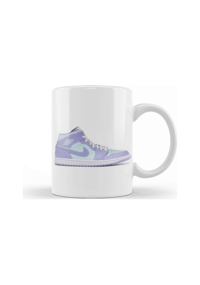 Jordan 1 Mid Purple Aqua Kupa Bardak Porselen Karışık
