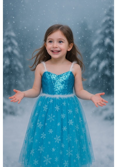 Parti Selesi Elsa Kostümü - Frozen Elbise - Askılı Tarlatanlı - Eldiven Taç Asa Kostüm Mavi Parti Selesi Elsa Kostümü - Frozen Elbise - Askılı Tarlatanlı - Eldiven Taç Asa Kostüm Mavi
