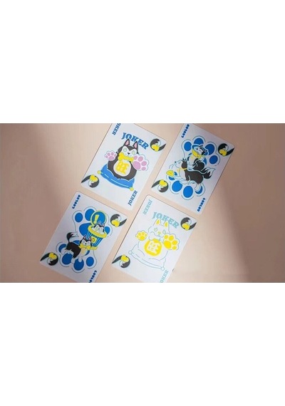 Bicycle Dog Blue Premium Oyun Kağıdı Limited Edition Koleksiyonluk İskambil Kartları
