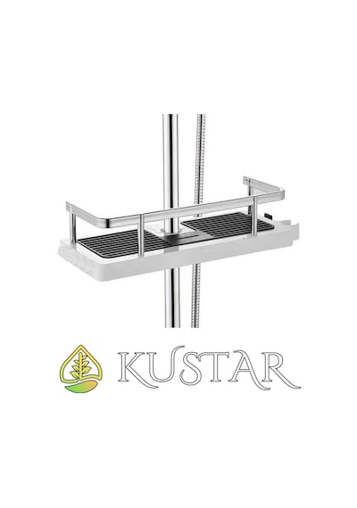 Kustar Şampuan Sabunluk Askılık Organizer Tüm Robot Duş Ve Sürgülü Duş Setleri Için Uyumludur Gri