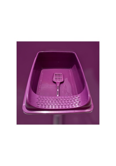 Sieve Kedi Tuvaleti Koyu Mor - 658265237