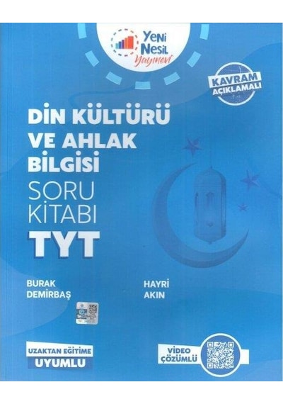 Yeni Nesil Yayınları Tyt Din Kültürü ve Ahlak Bilgisi Soru  Kitabı