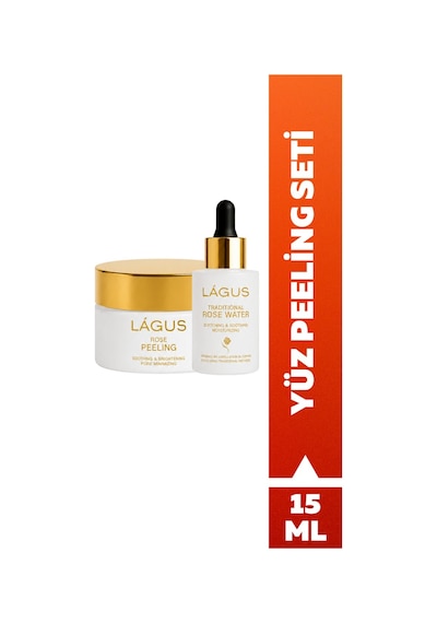 Lágus Gül Tozlu Cilt Yenileyici ve Ölü Deri Arındırıcı Yüz Peeling Seti