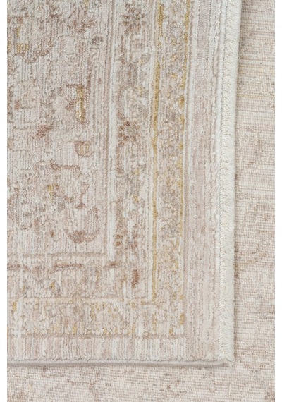 Eko Halı Mahal Mood 02 Beige Cream Polyester Akrilik Klasik Desenli Premium Salon Halısı Bej