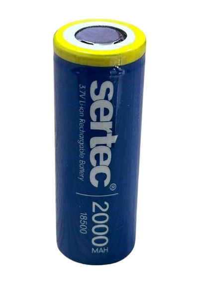 Sertec 3.7v Li-ion 18500 2000 Mah 3c Şarjlı Pil Evimdeyokyok