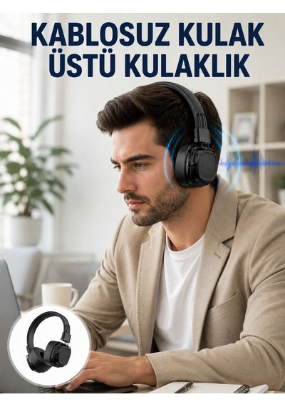 Uzun Süreli Rahat Kullanım İçin Kablosuz Bluetooth Kulaklık Yeni Nesil - Lisinya