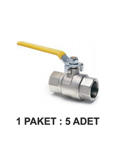 Doğalgaz Vanası Küresel 3/4 Paket 5 Li