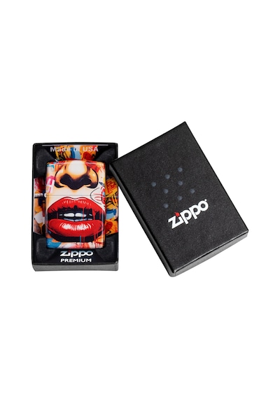 Zippo 49352 Street Art Face Design Çakmak Çok Renkli